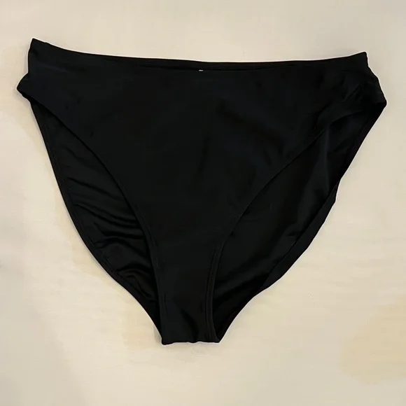 Tahari 3 Piece Black Bikini with Matching Sarong. size L. NWT. - Picture 8 of 13